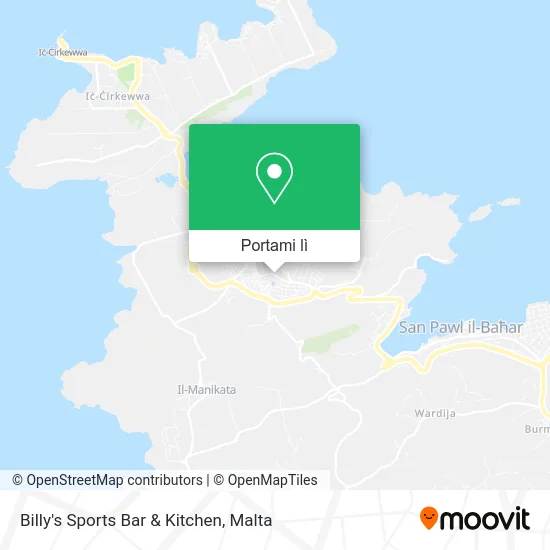 Mappa Billy's Sports Bar & Kitchen