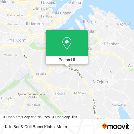 Mappa KJ's Bar & Grill Bocci Klabb