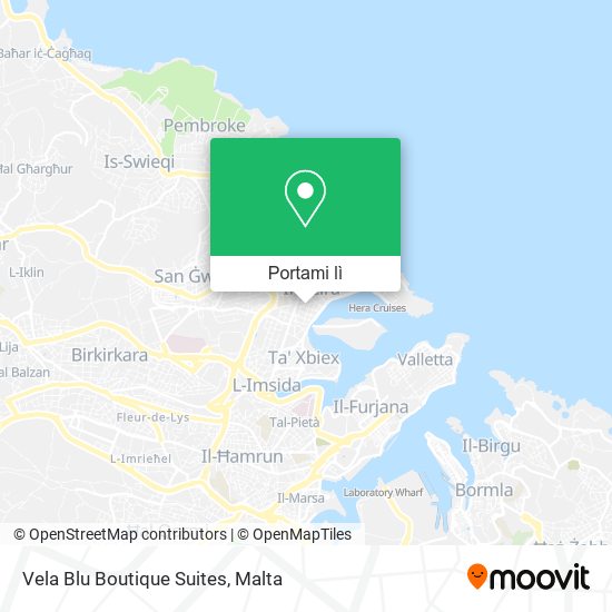 Mappa Vela Blu Boutique Suites
