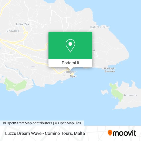 Mappa Luzzu Dream Wave - Comino Tours