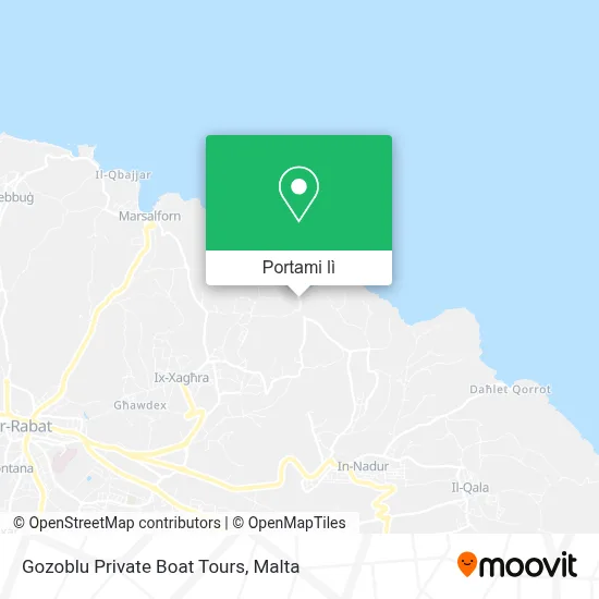Mappa Gozoblu Private Boat Tours