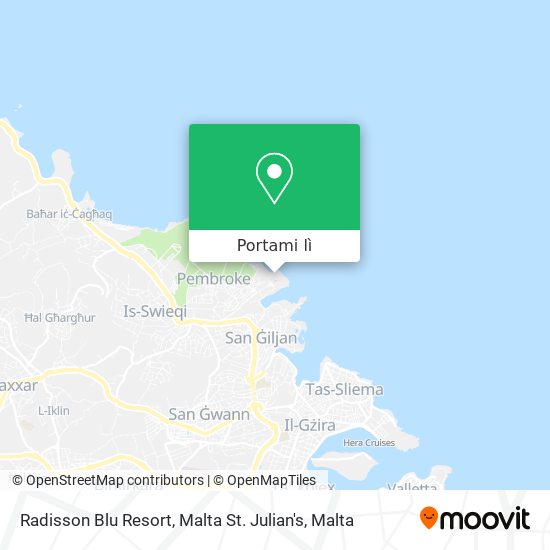Mappa Radisson Blu Resort, Malta St. Julian's