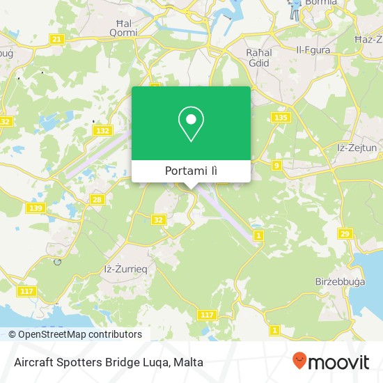 Mappa Aircraft Spotters Bridge Luqa