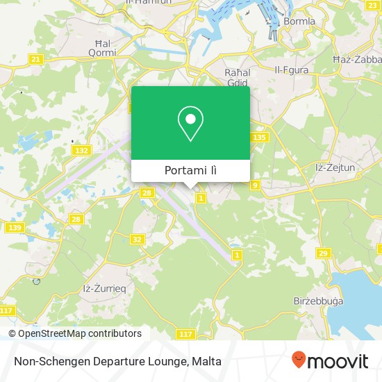 Mappa Non-Schengen Departure Lounge