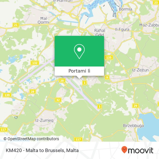Mappa KM420 - Malta to Brussels