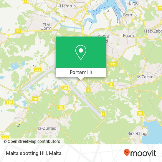 Mappa Malta spotting Hill