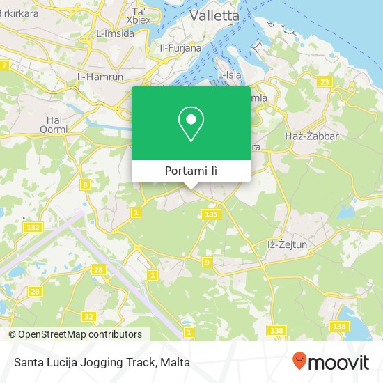 Mappa Santa Lucija Jogging Track