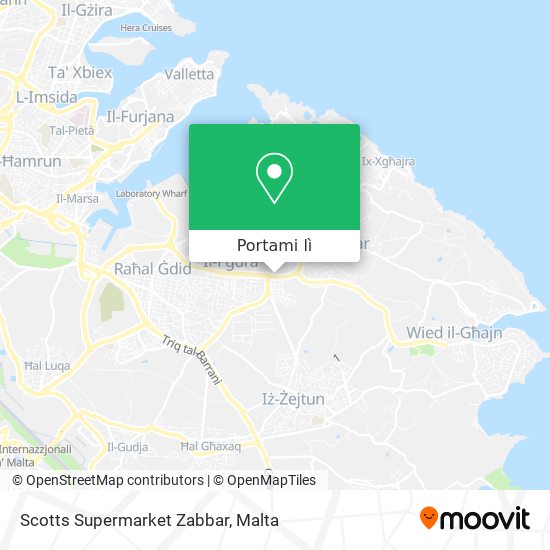 Mappa Scotts Supermarket Zabbar