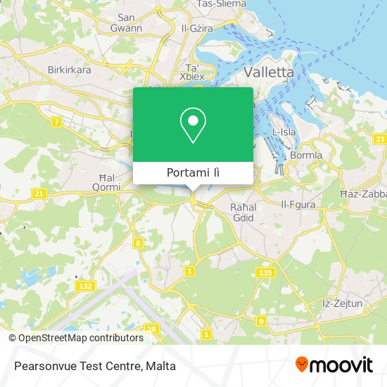 Mappa Pearsonvue Test Centre