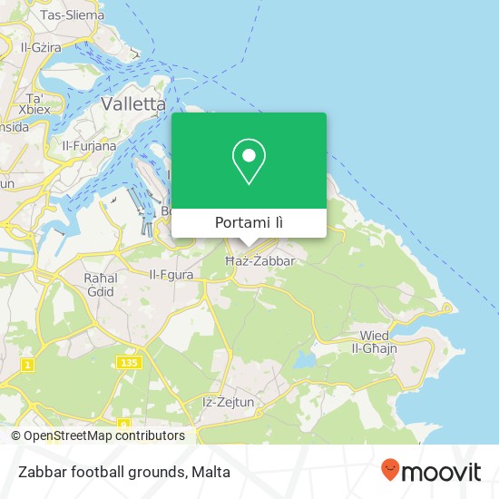 Mappa Zabbar football grounds