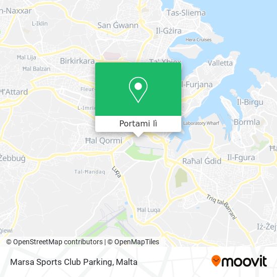Mappa Marsa Sports Club Parking