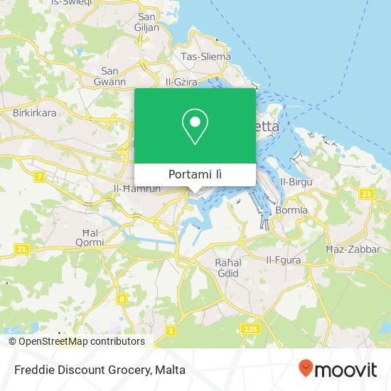 Mappa Freddie Discount Grocery