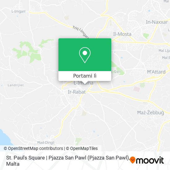 Mappa St. Paul's Square | Pjazza San Pawl