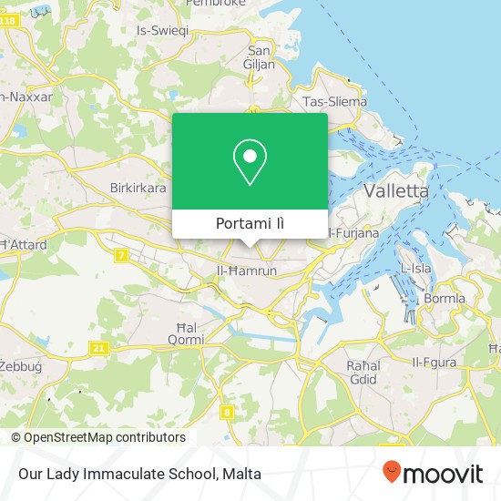 Mappa Our Lady Immaculate School