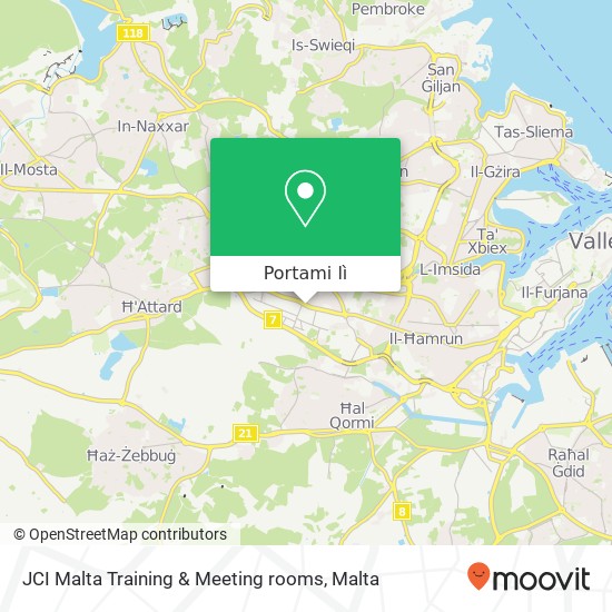 Mappa JCI Malta Training & Meeting rooms