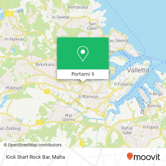 Mappa Kick Start Rock Bar