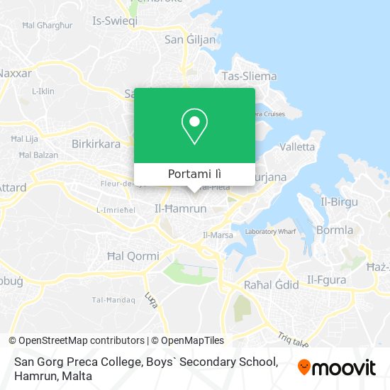 Mappa San Gorg Preca College, Boys` Secondary School, Hamrun