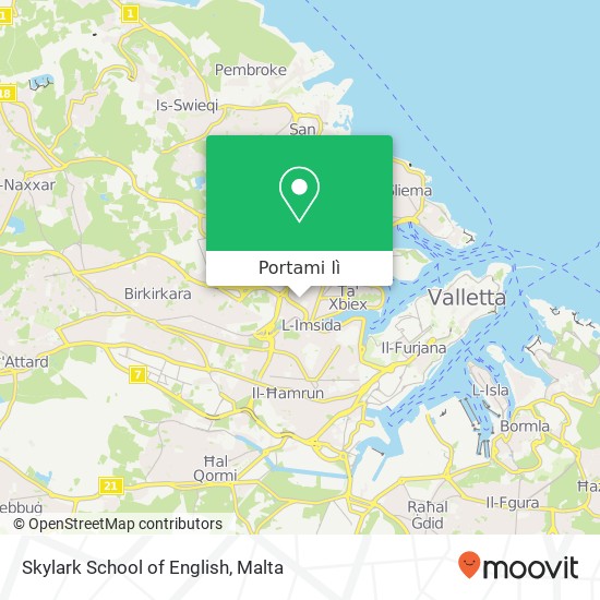 Mappa Skylark School of English