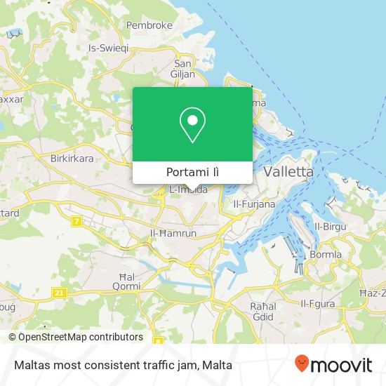 Mappa Maltas most consistent traffic jam