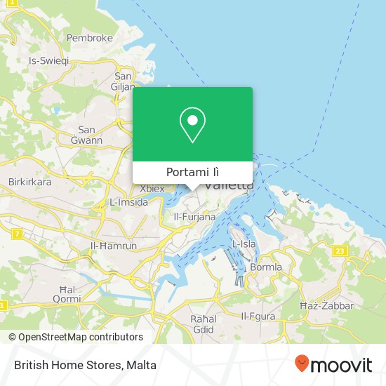 Mappa British Home Stores