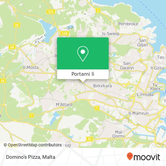 Mappa Domino's Pizza