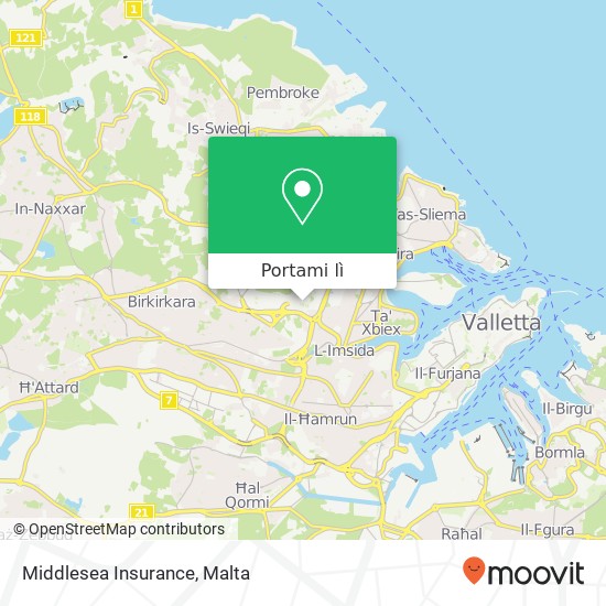Mappa Middlesea Insurance