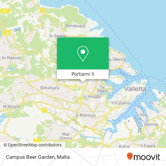 Mappa Campus Beer Garden