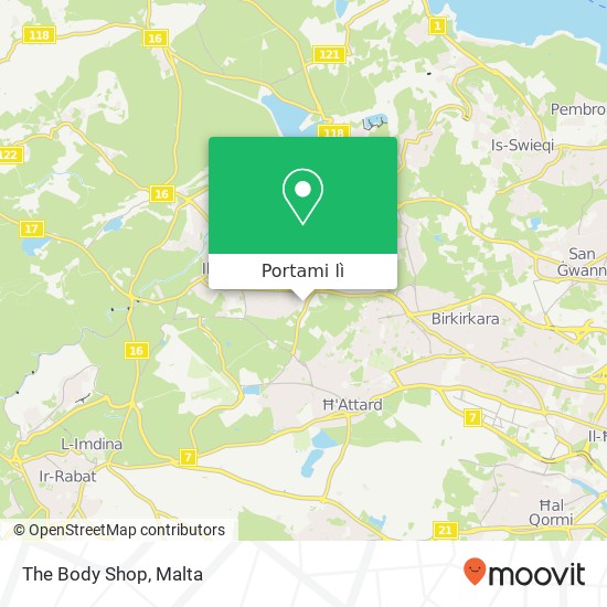 Mappa The Body Shop