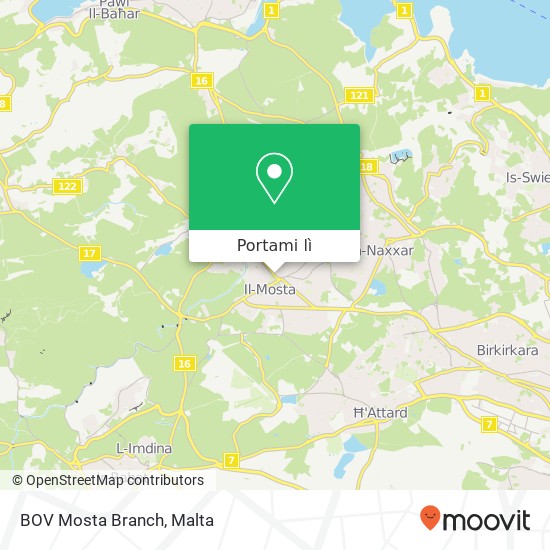 Mappa BOV Mosta Branch