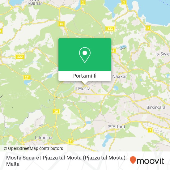 Mappa Mosta Square | Pjazza tal-Mosta