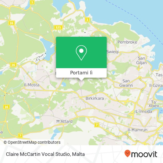 Mappa Claire McCartin Vocal Studio