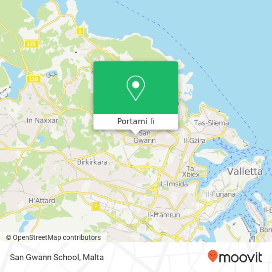 Mappa San Gwann School