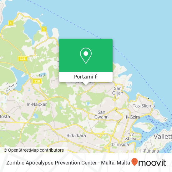 Mappa Zombie Apocalypse Prevention Center - Malta