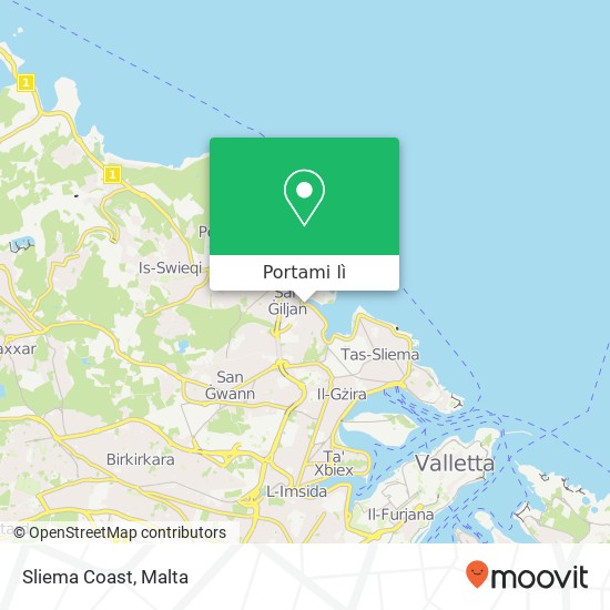 Mappa Sliema Coast