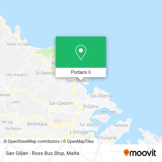 Mappa San Giljan - Ross Bus Stop
