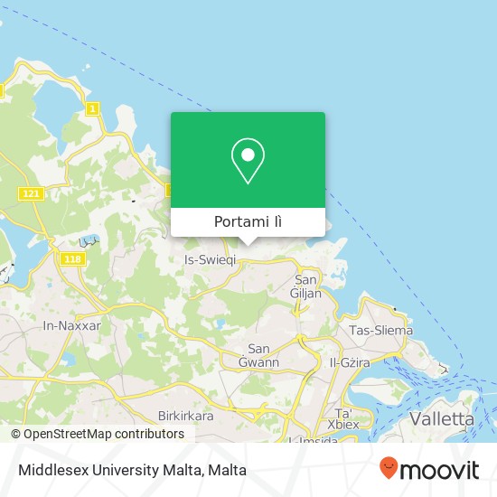 Mappa Middlesex University Malta