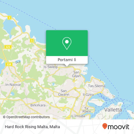 Mappa Hard Rock Rising Malta