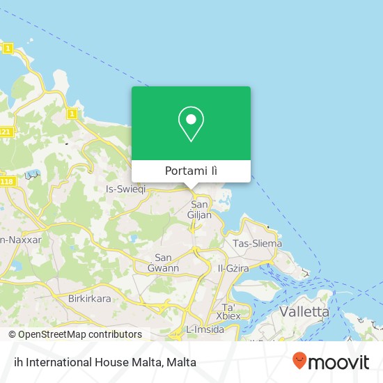 Mappa ih International House Malta