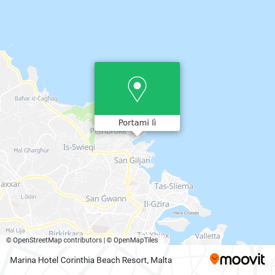 Mappa Marina Hotel Corinthia Beach Resort