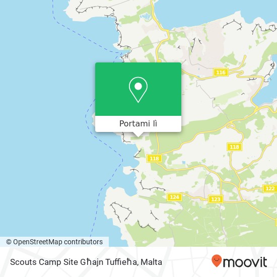 Mappa Scouts Camp Site Għajn Tuffieħa