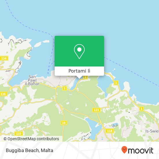 Mappa Buggiba Beach