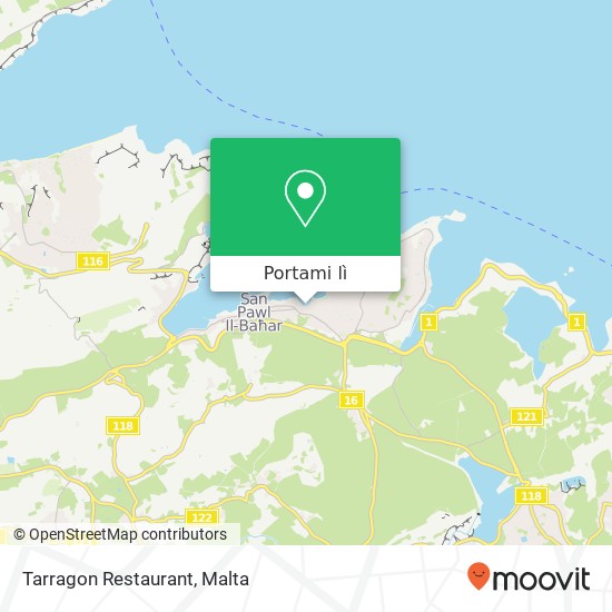 Mappa Tarragon Restaurant