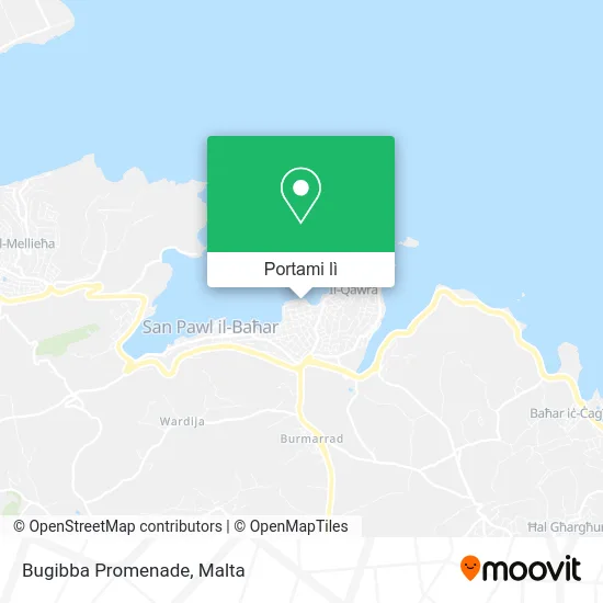 Mappa Bugibba Promenade