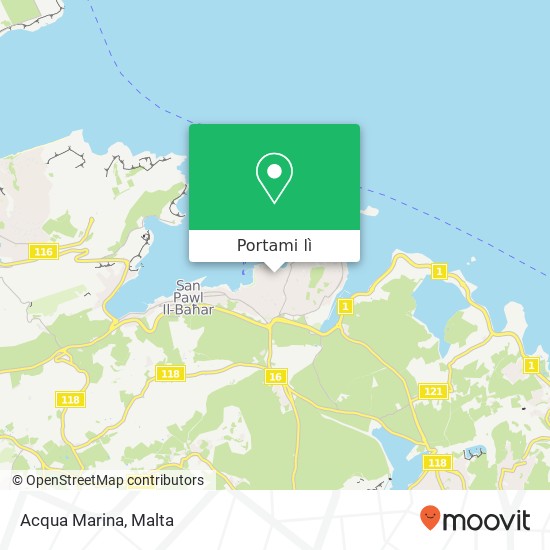 Mappa Acqua Marina