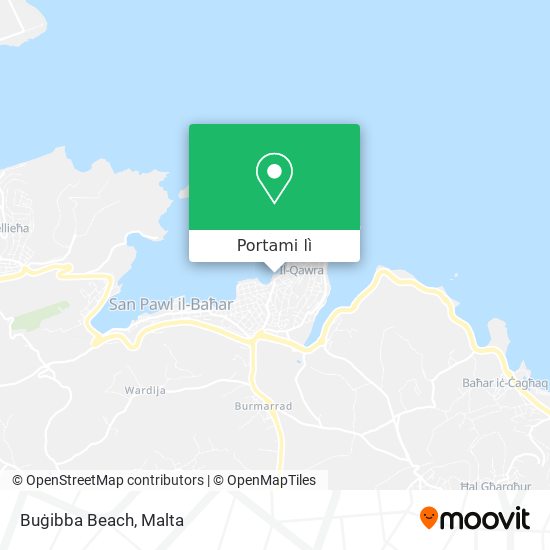 Mappa Buġibba Beach