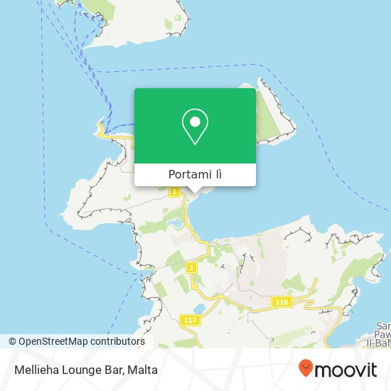 Mappa Mellieha Lounge Bar