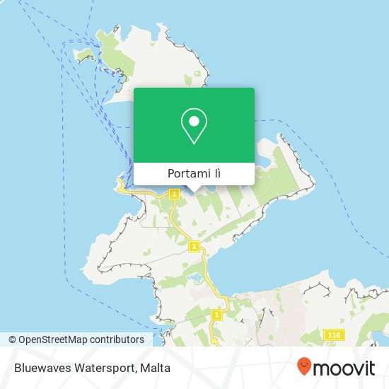 Mappa Bluewaves Watersport