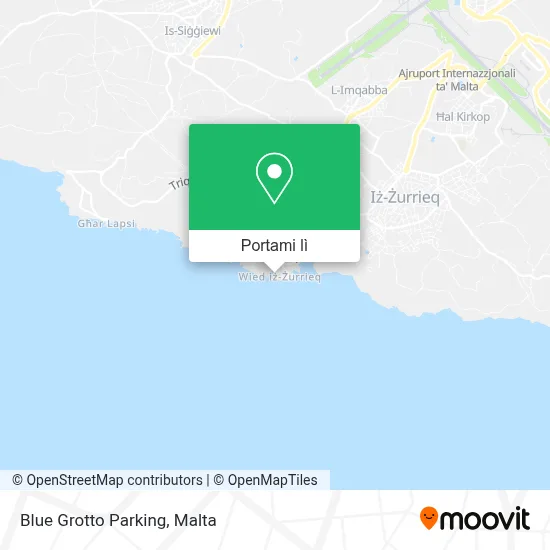 Mappa Blue Grotto Parking