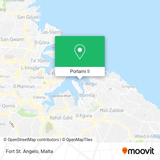 Mappa Fort St. Angelo