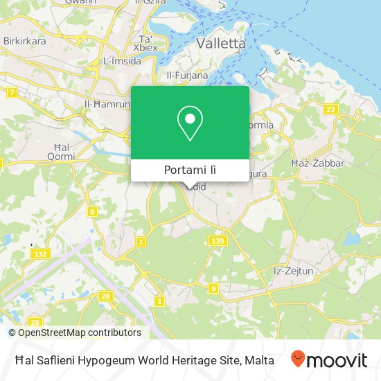 Mappa Ħal Saflieni Hypogeum World Heritage Site